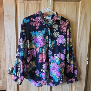 Vintage Floral Blouse